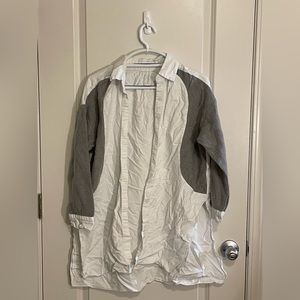 White and Grey Shirt Jacket🤍